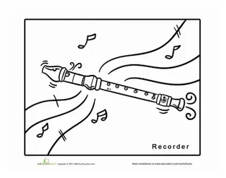 Recorder worksheet education