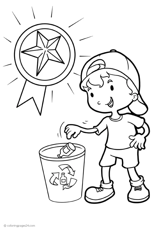 Recycling coloring pages & books 100% free and printable!