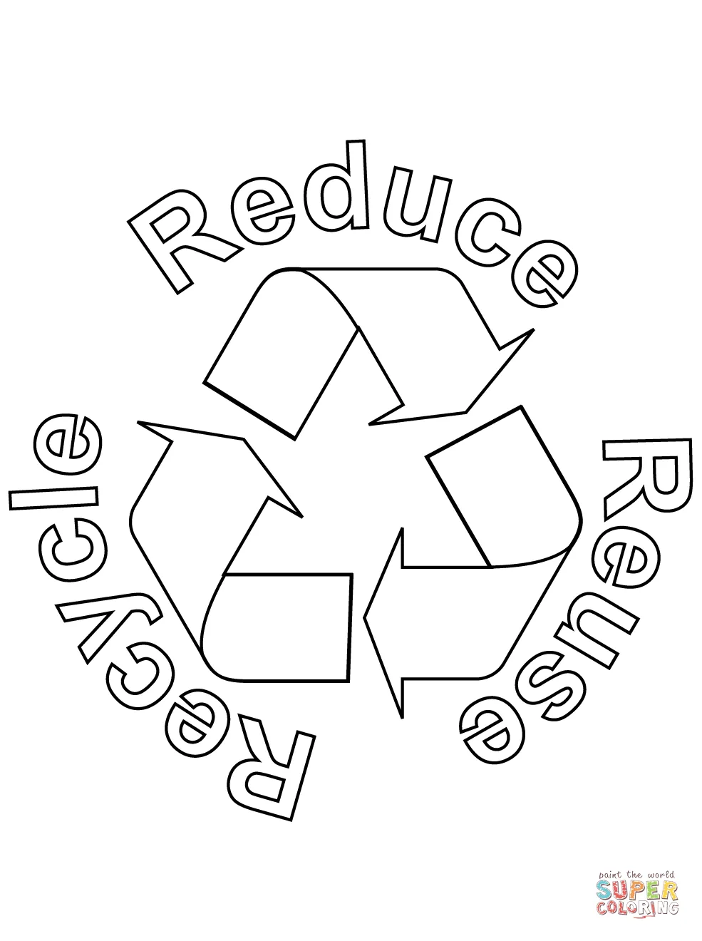 Recycling coloring pages coloring home