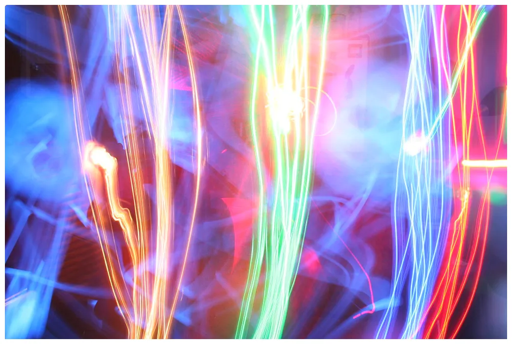 Light painting using glow sticks, led lights, and a laser … flickr