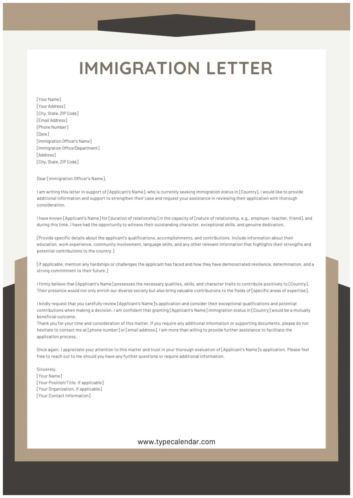 Immigration reference letter for a family member infoupdate