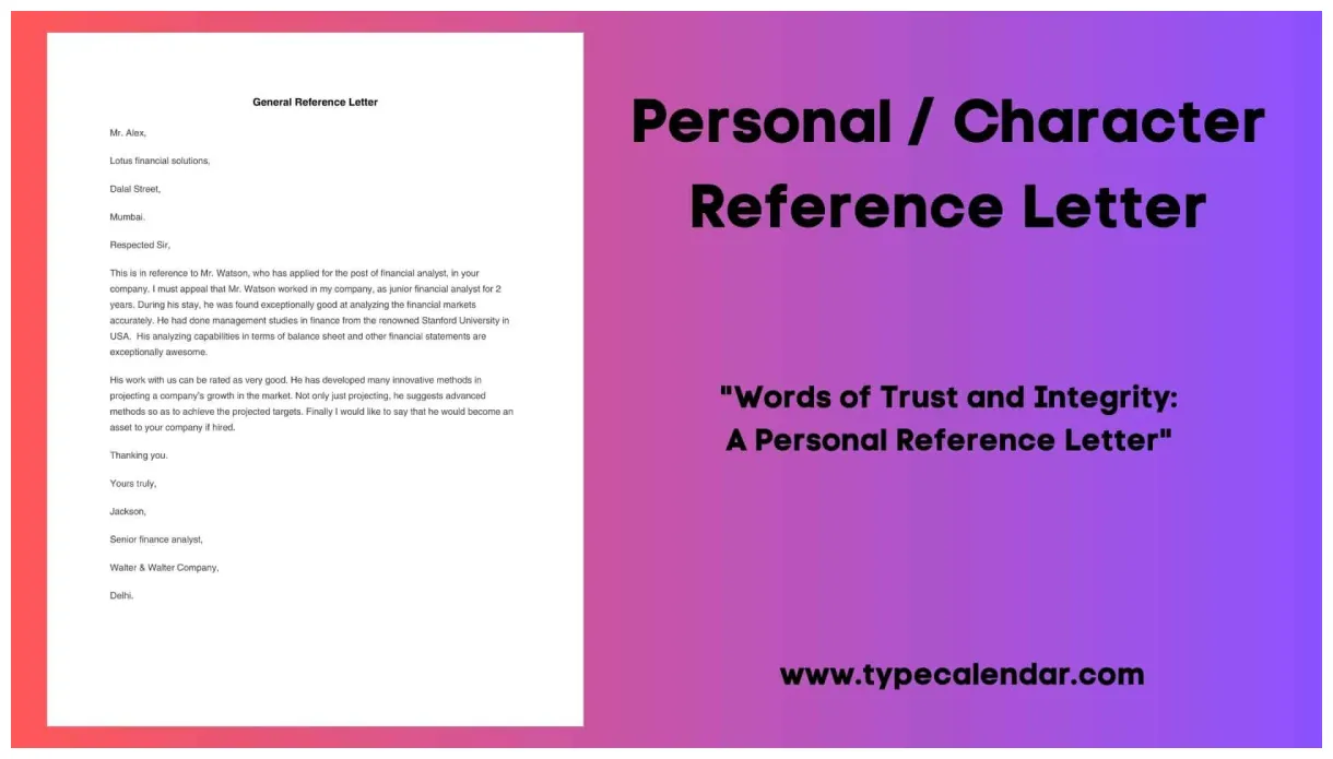 Sle Character Reference Letter For A Friend Word - Infoupdate.org