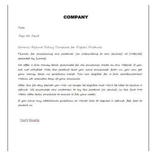 10+ Refund policy template | Template Business PSD, Excel, Word, PDF