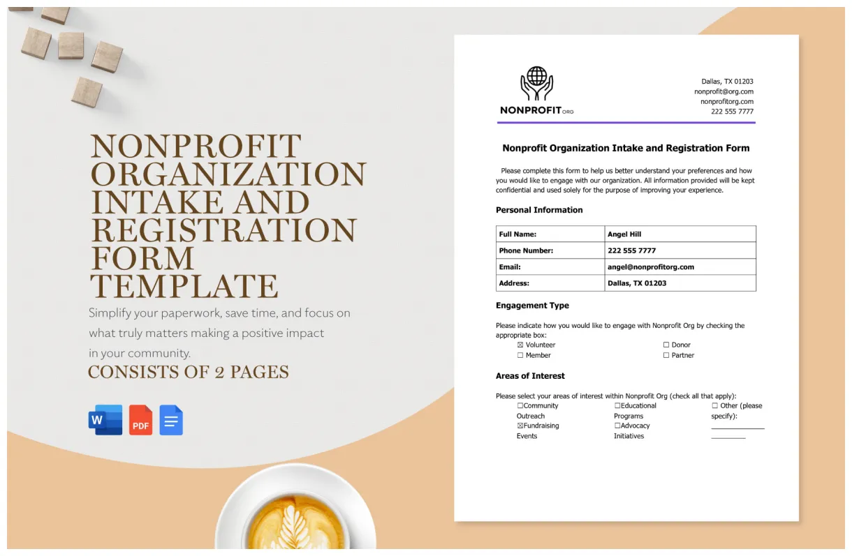 Registration Form Template in Excel, Google Sheets - Download
