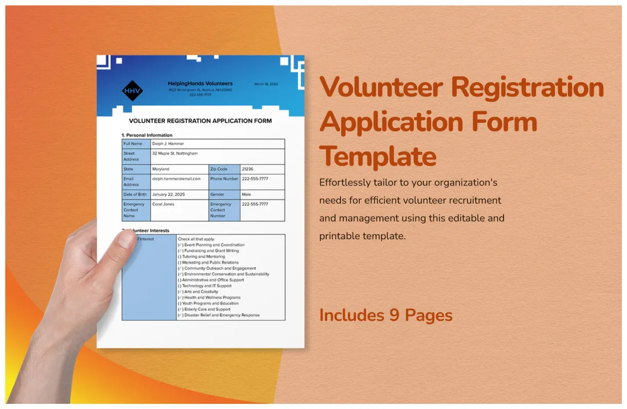 Registration Form Template in Excel, Google Sheets - Download