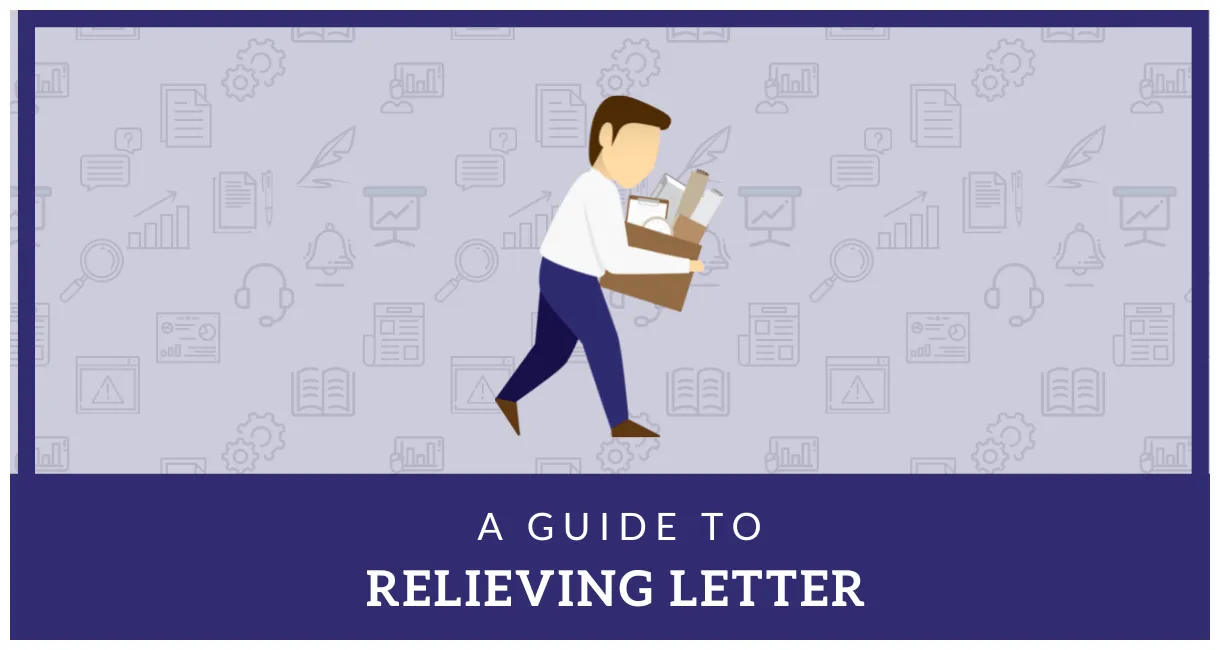 Relieving letter download free format with samples