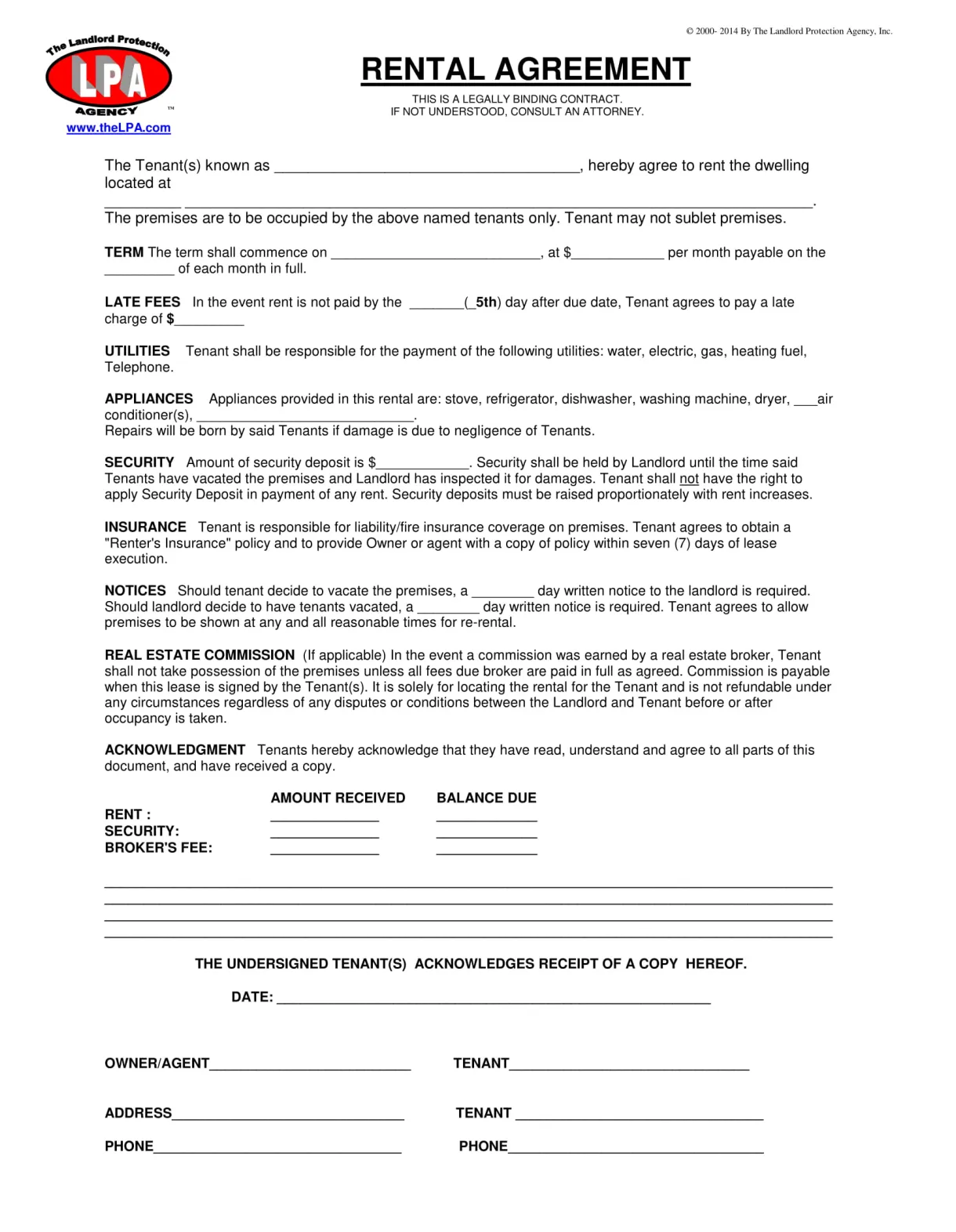 Sample rental agreement rental agreement templates being a landlord riset