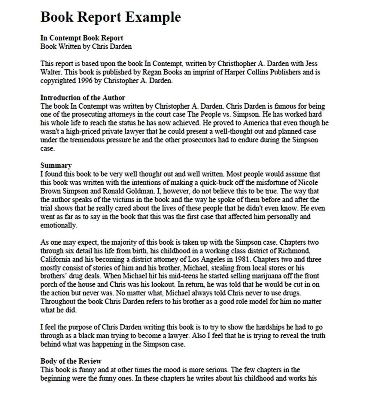 Get our of report writing template for students for free book