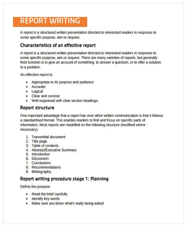 18+ report writing examples to download