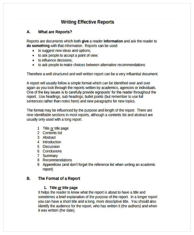 18+ report writing examples to download