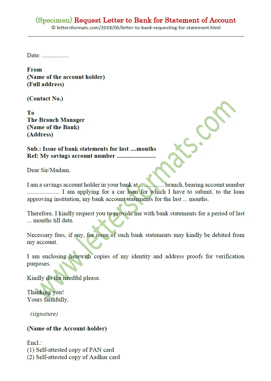 Fantastic tips about for bank statement request letter format printable coloring page