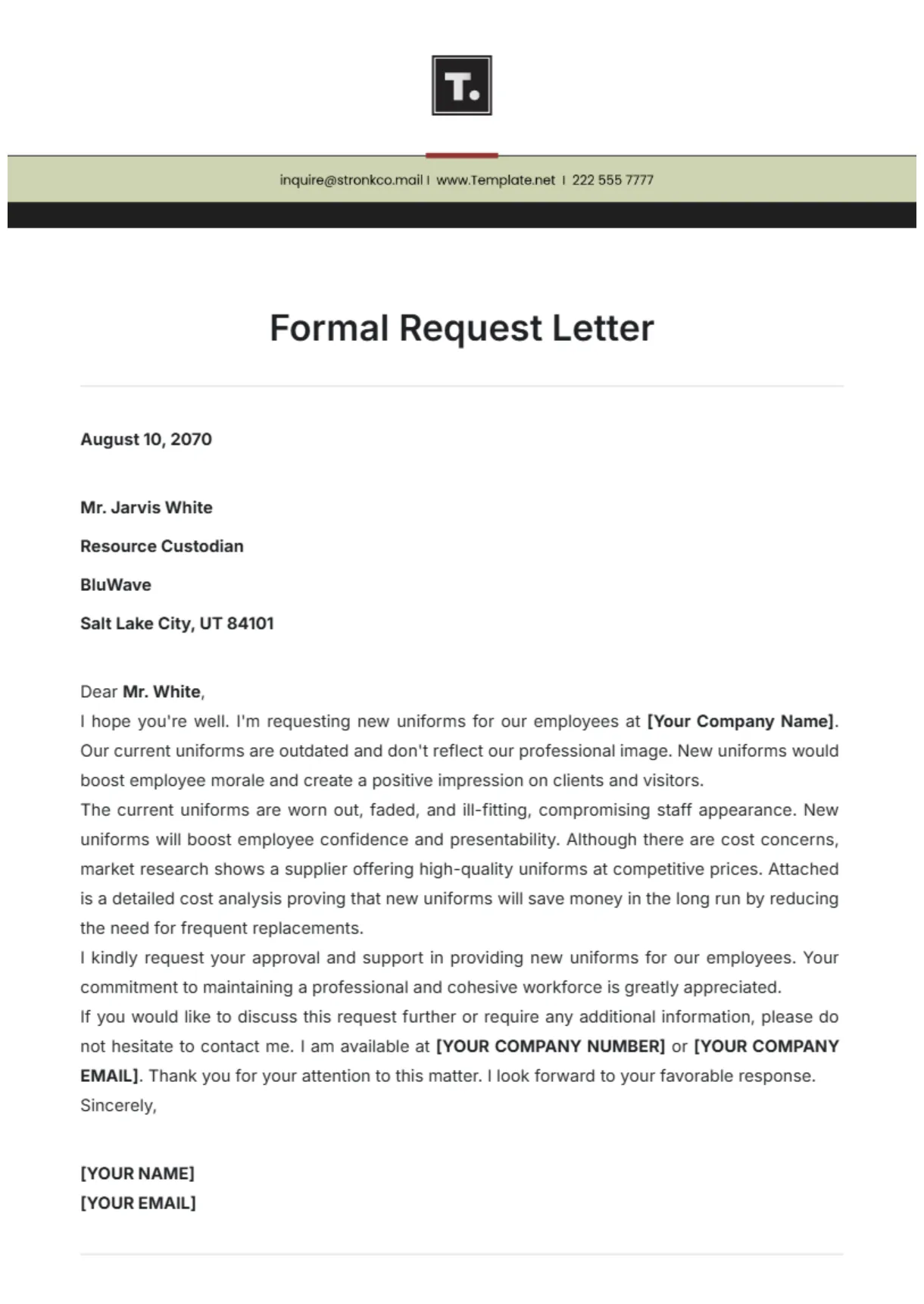 Free union information request letter template to edit online