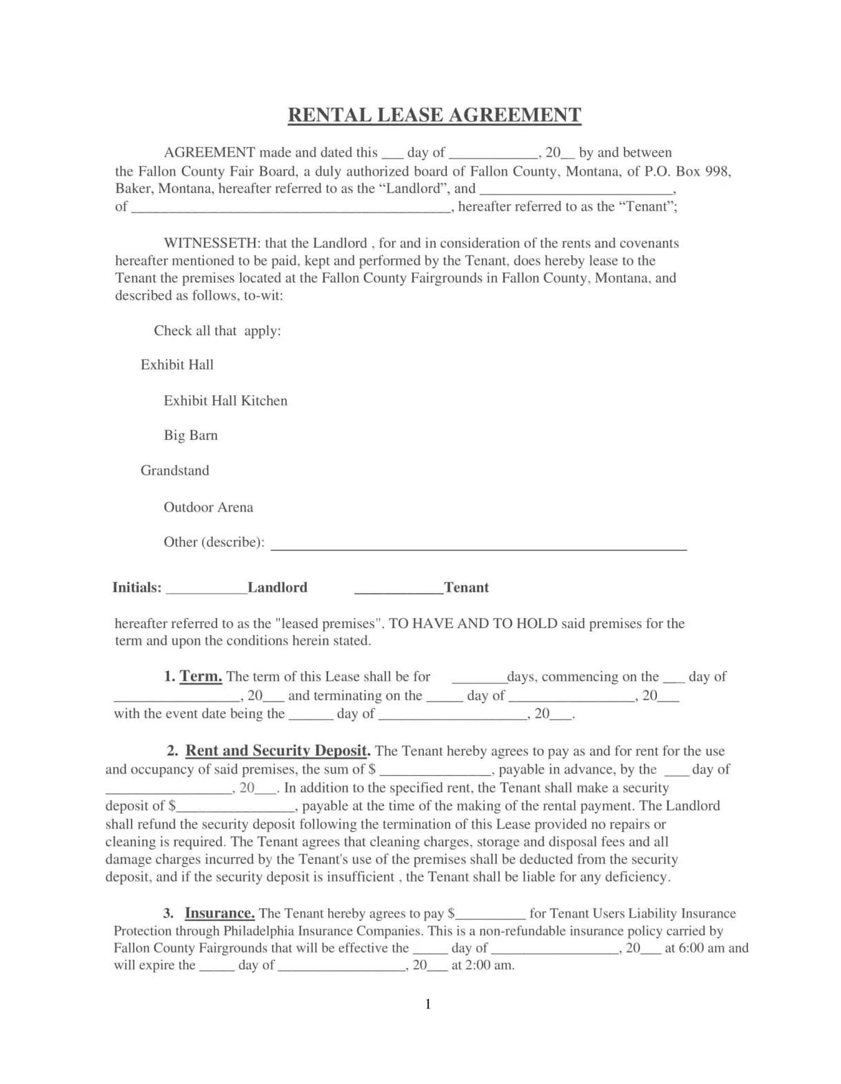 Free Printable Residential Lease Agreement Templates [PDF, Excel]