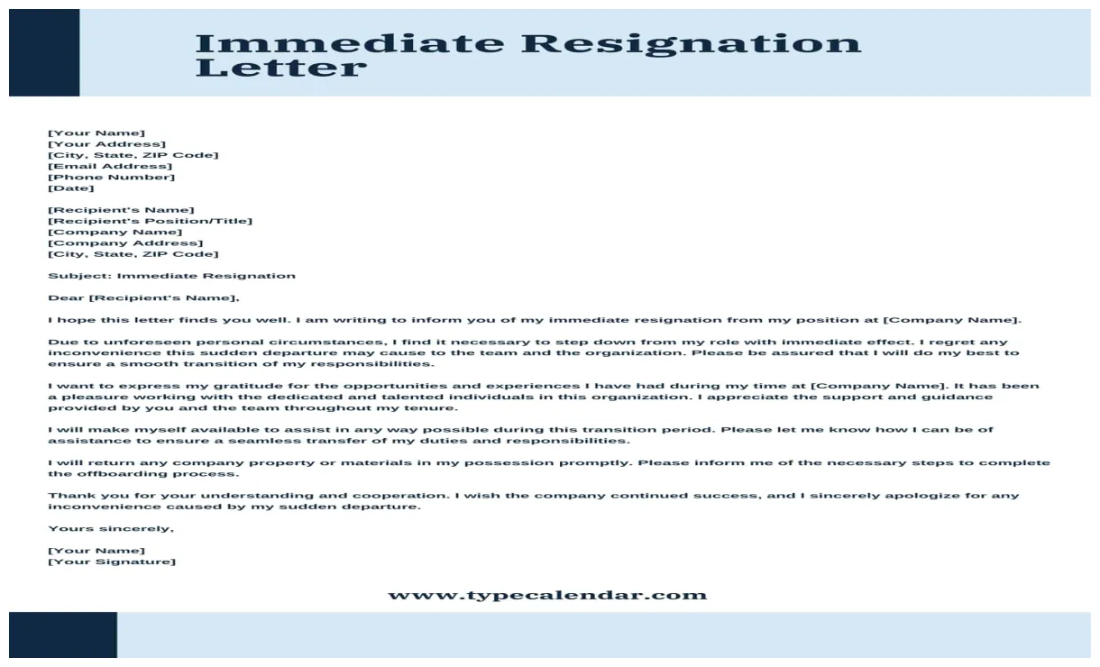 Resignation letter word format for personal reason infoupdate