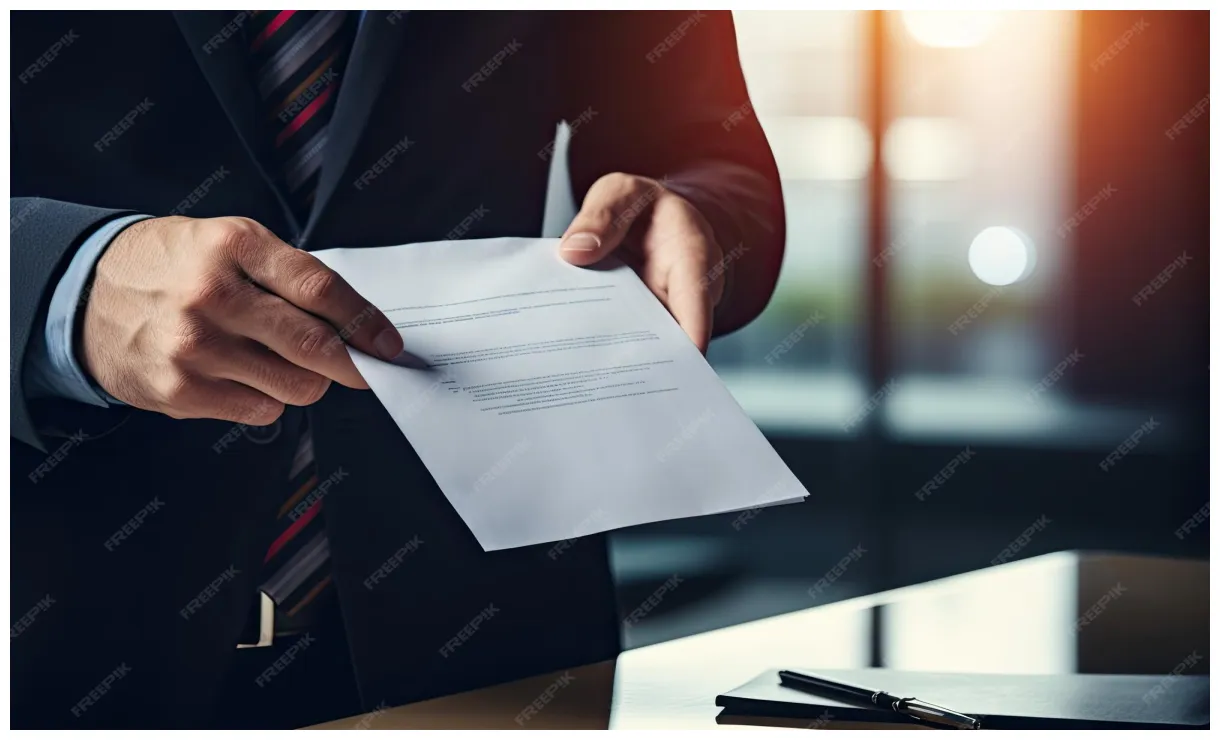 Premium businessman give