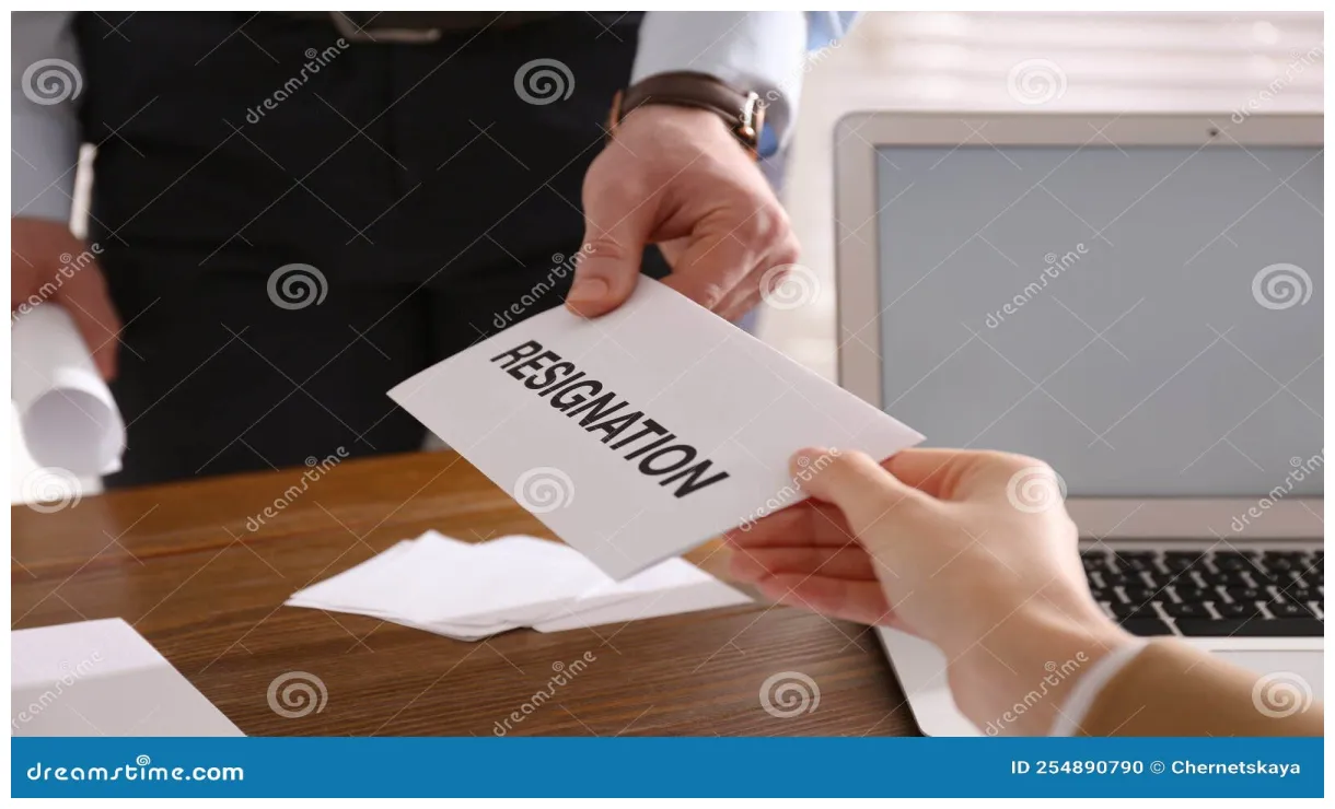 Employee giving in office