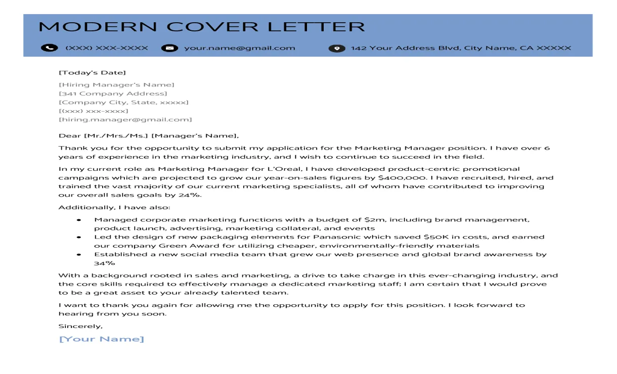 Cv With Cover Letter Format - Infoupdate.org