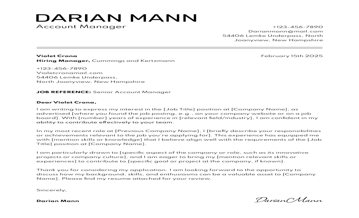 How Write Great Resume Cover Letter - Infoupdate.org