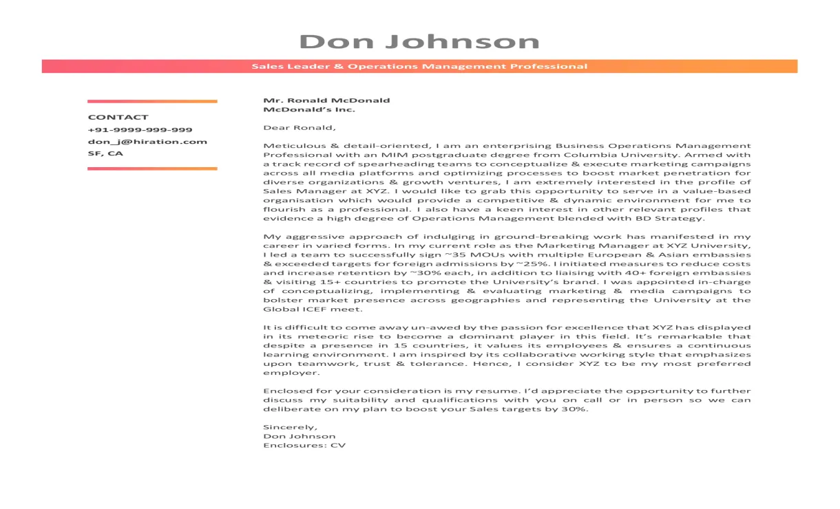 Resume Cover Letter - wikiresume.com