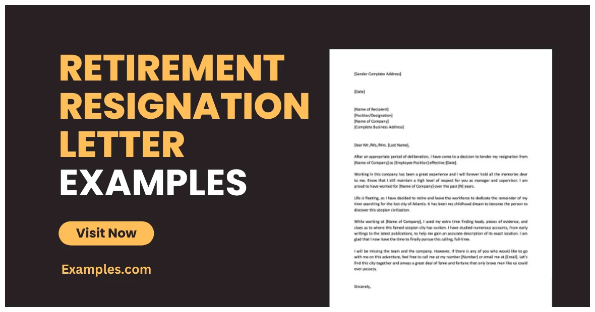Retirement letter vs resignation letter infoupdate