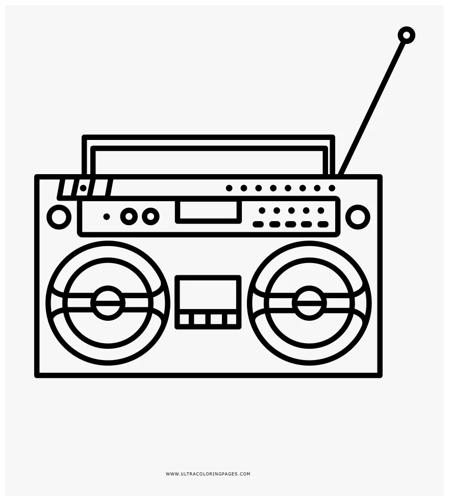 Boombox coloring page boombox coloring, png download kindpng