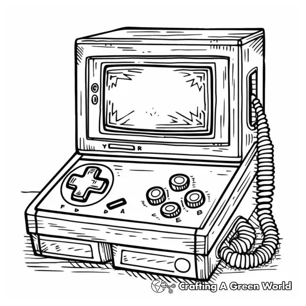 Retro coloring pages free & printable! printable coloring page