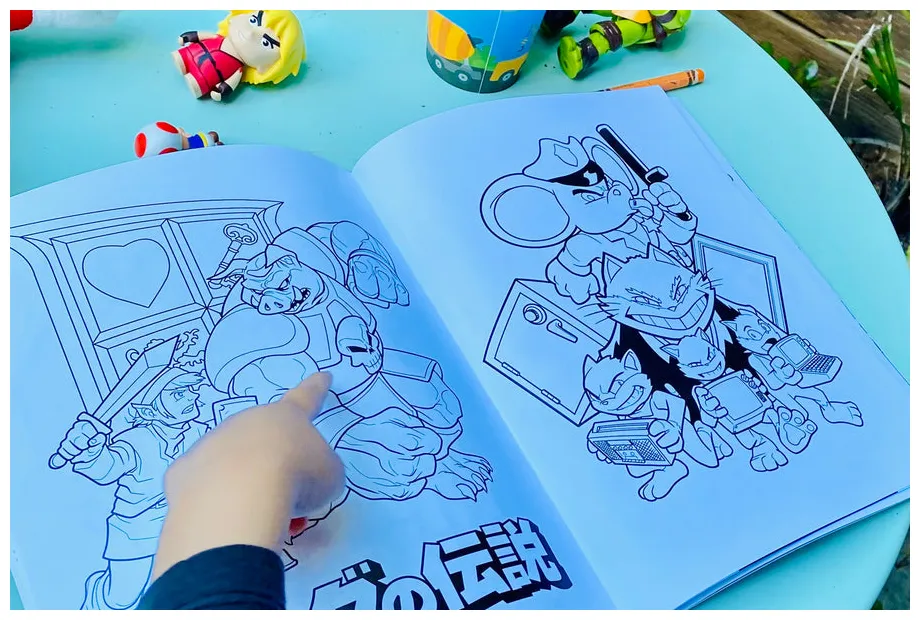 Retro gaming coloring book retro game books