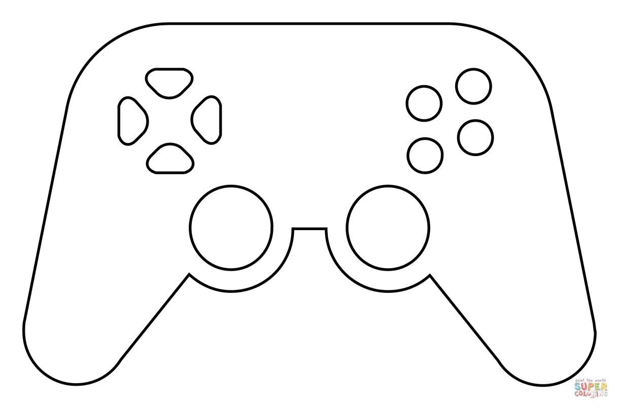 Video game coloring page. free printable coloring page coloring home