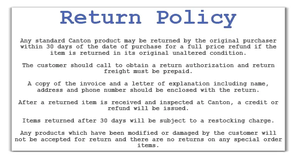 Return Policy Templates - Word Excel Samples
