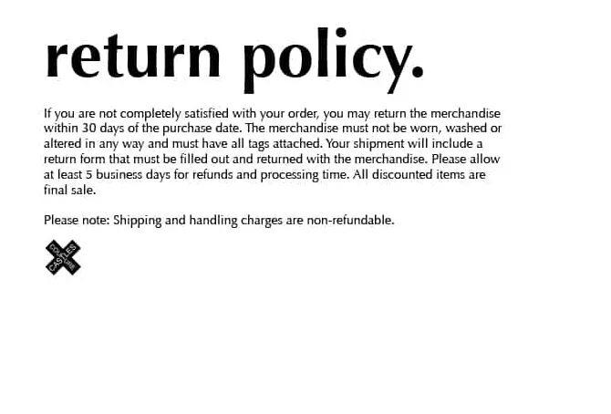 Return Policy Templates - Word Excel Samples