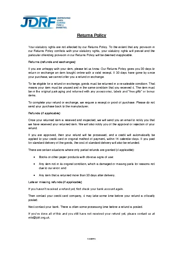 Return Policy Archives - PDFSimpli