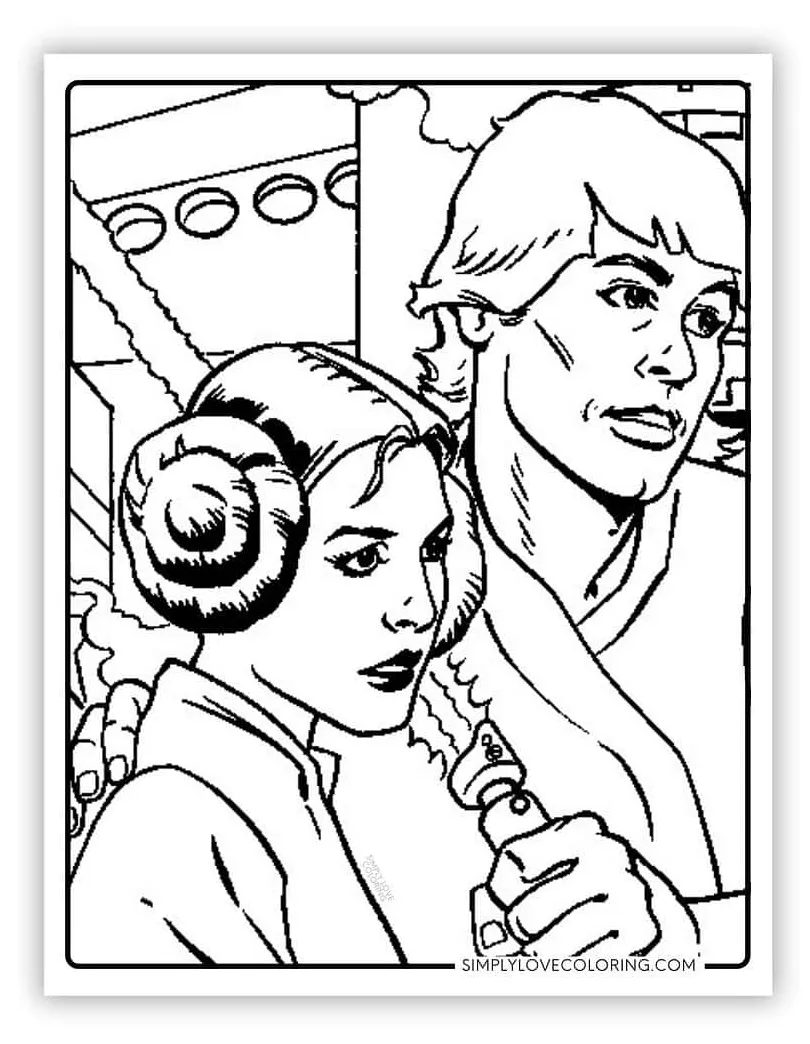 S lot of 2 disney star wars coloring