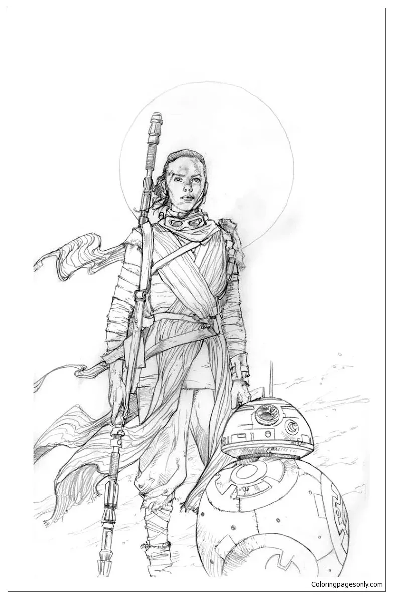 Star wars rey coloring pages coloring pictures