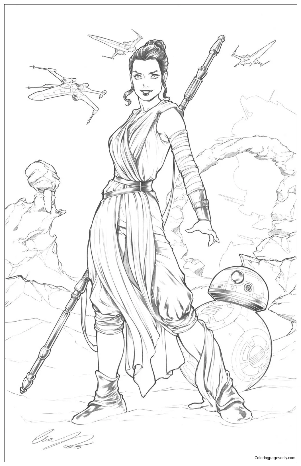 Rey wars star coloring pages sheets visit sketch coloring page