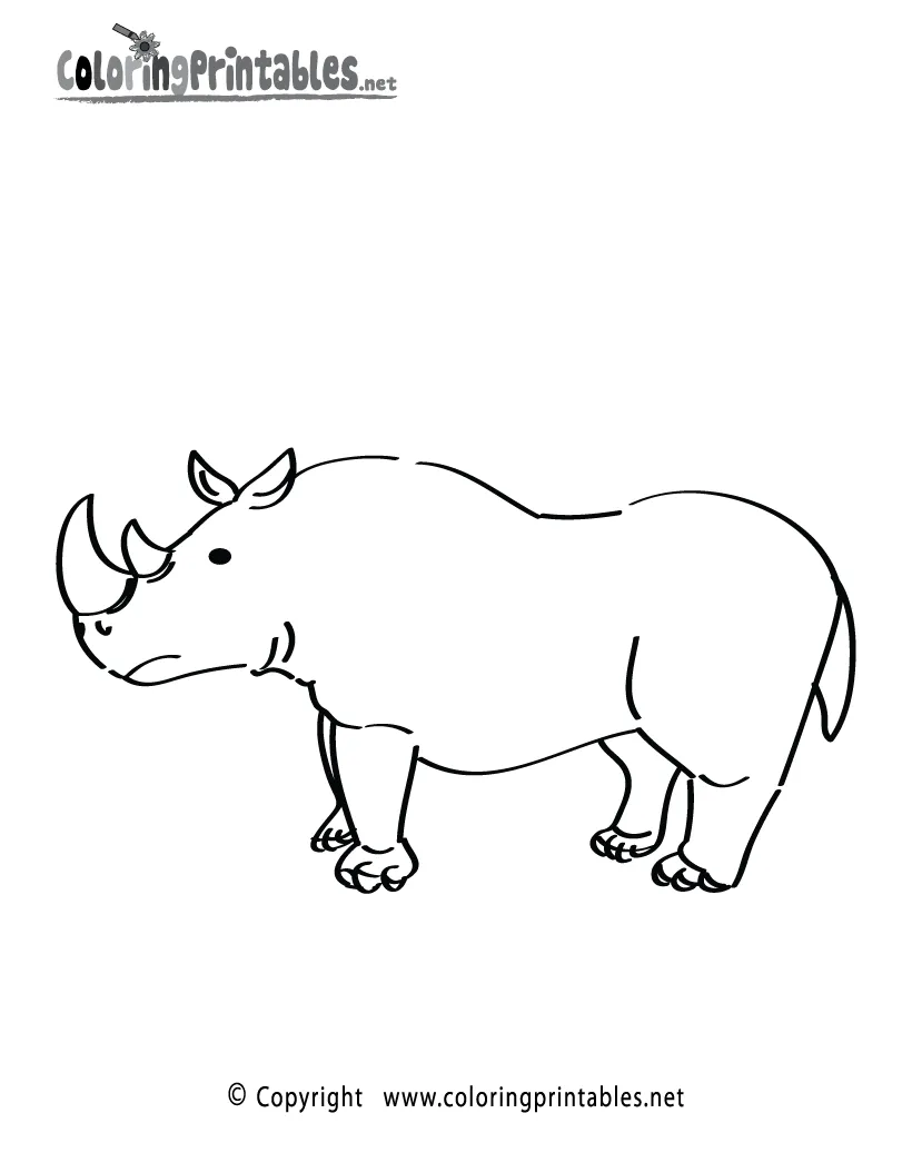 A free animal coloring printable