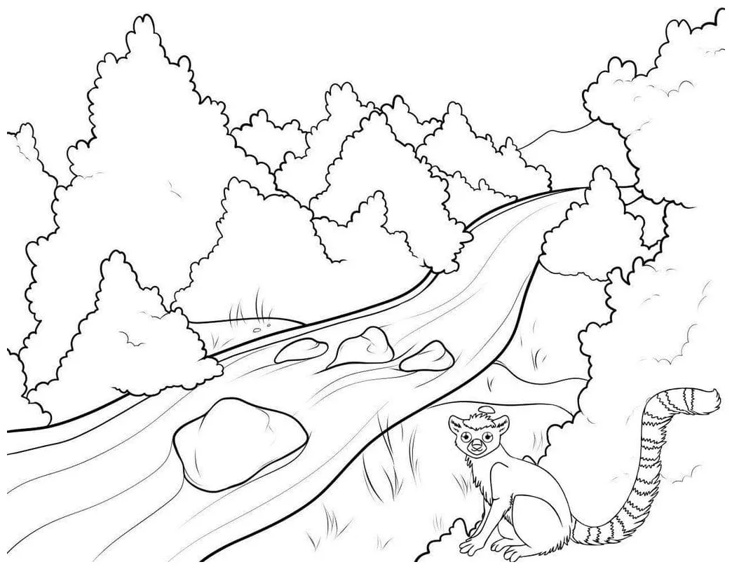 River coloring page