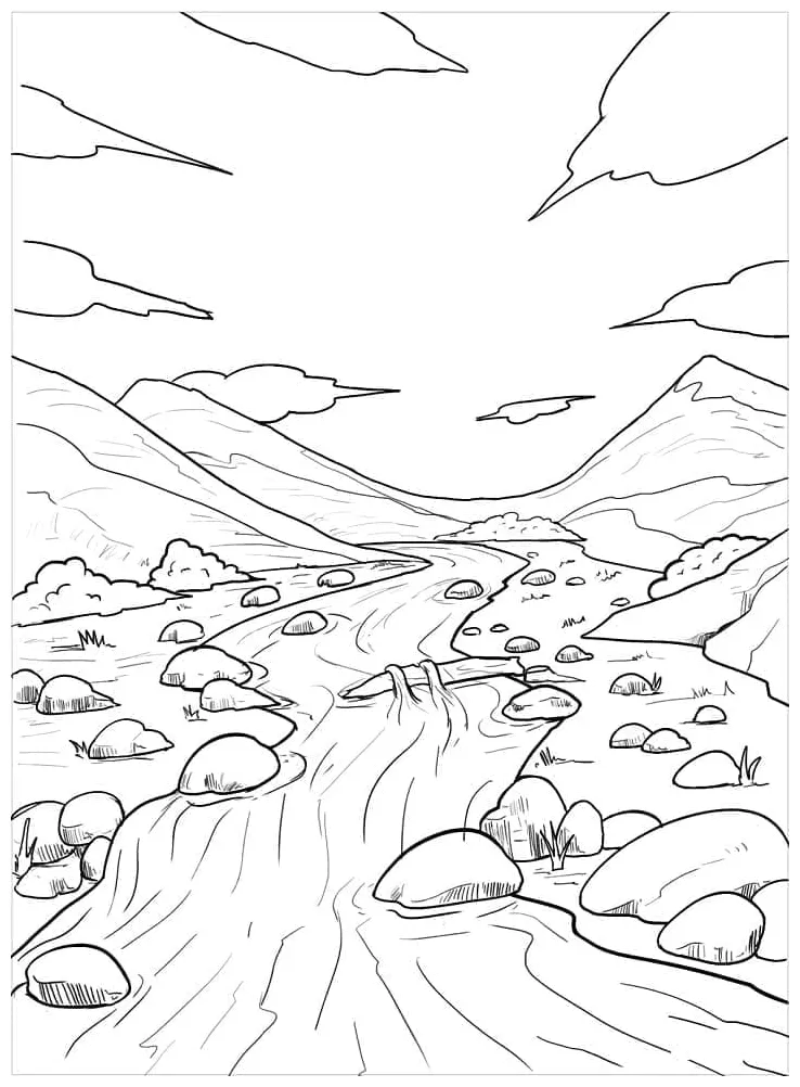 Natural download, print or color online for