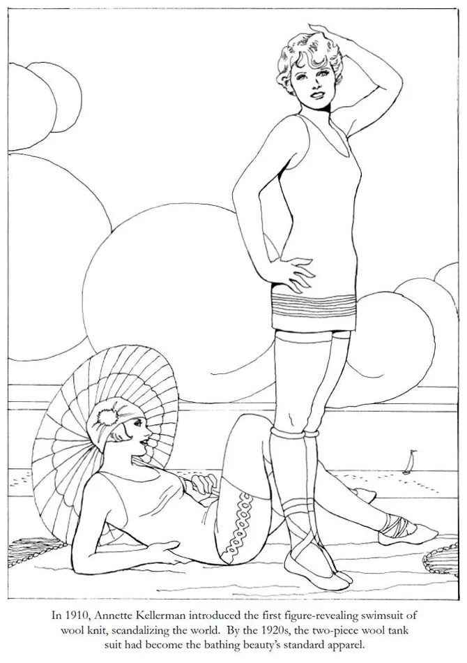 Roaring twenties sign coloring page