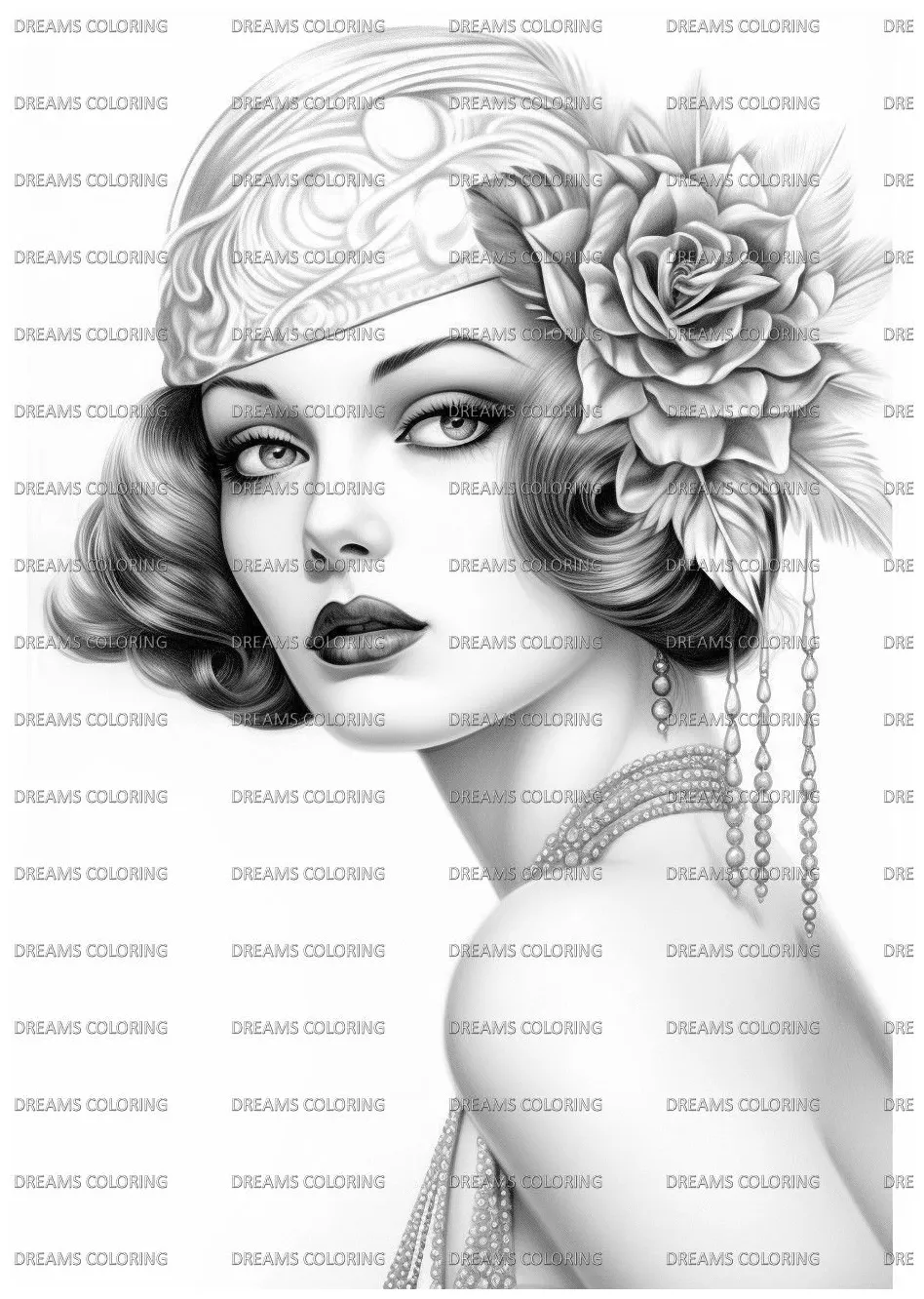 Roaring twenties gatsby 65 coloring pages etsy