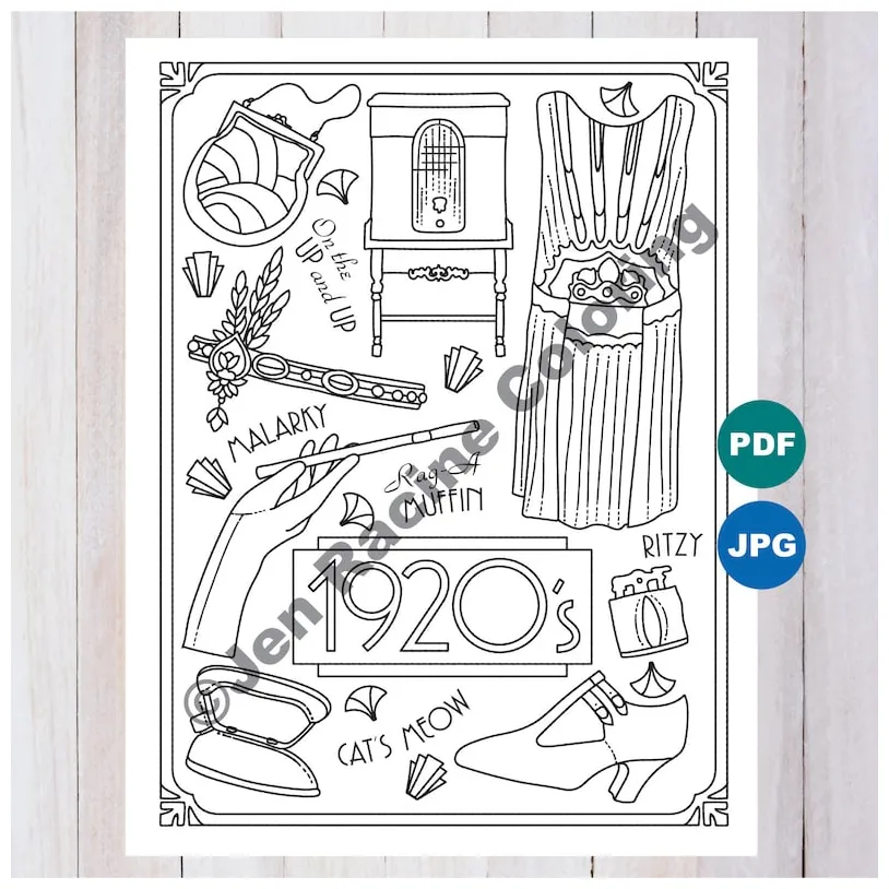 1920's the s set of 2 etsy