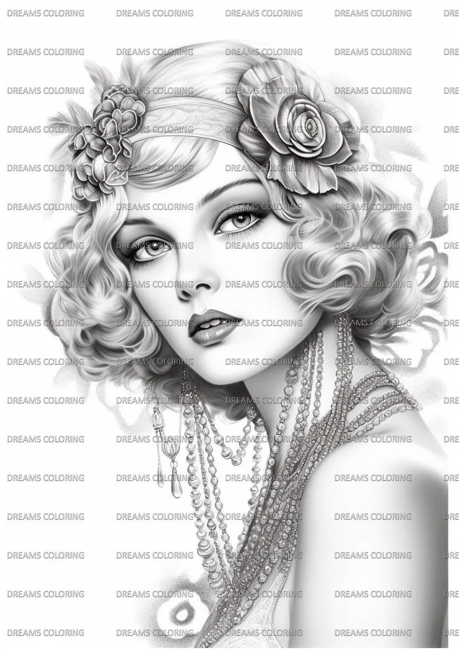 Roaring twenties gatsby 65 coloring pages etsy