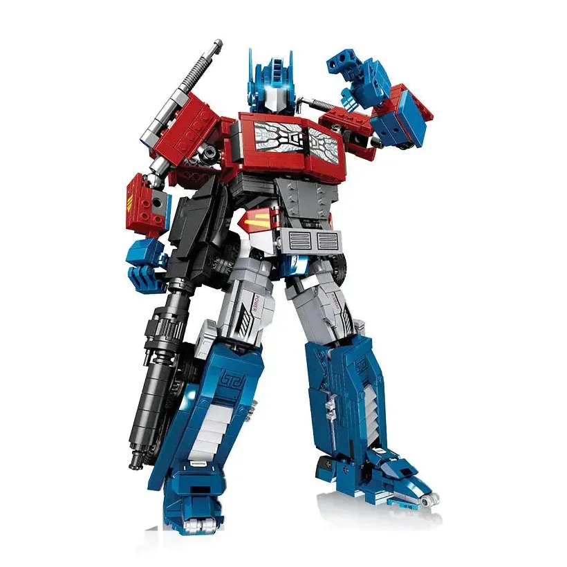 Transform Optimus Prime Robot Building Blocks Toy