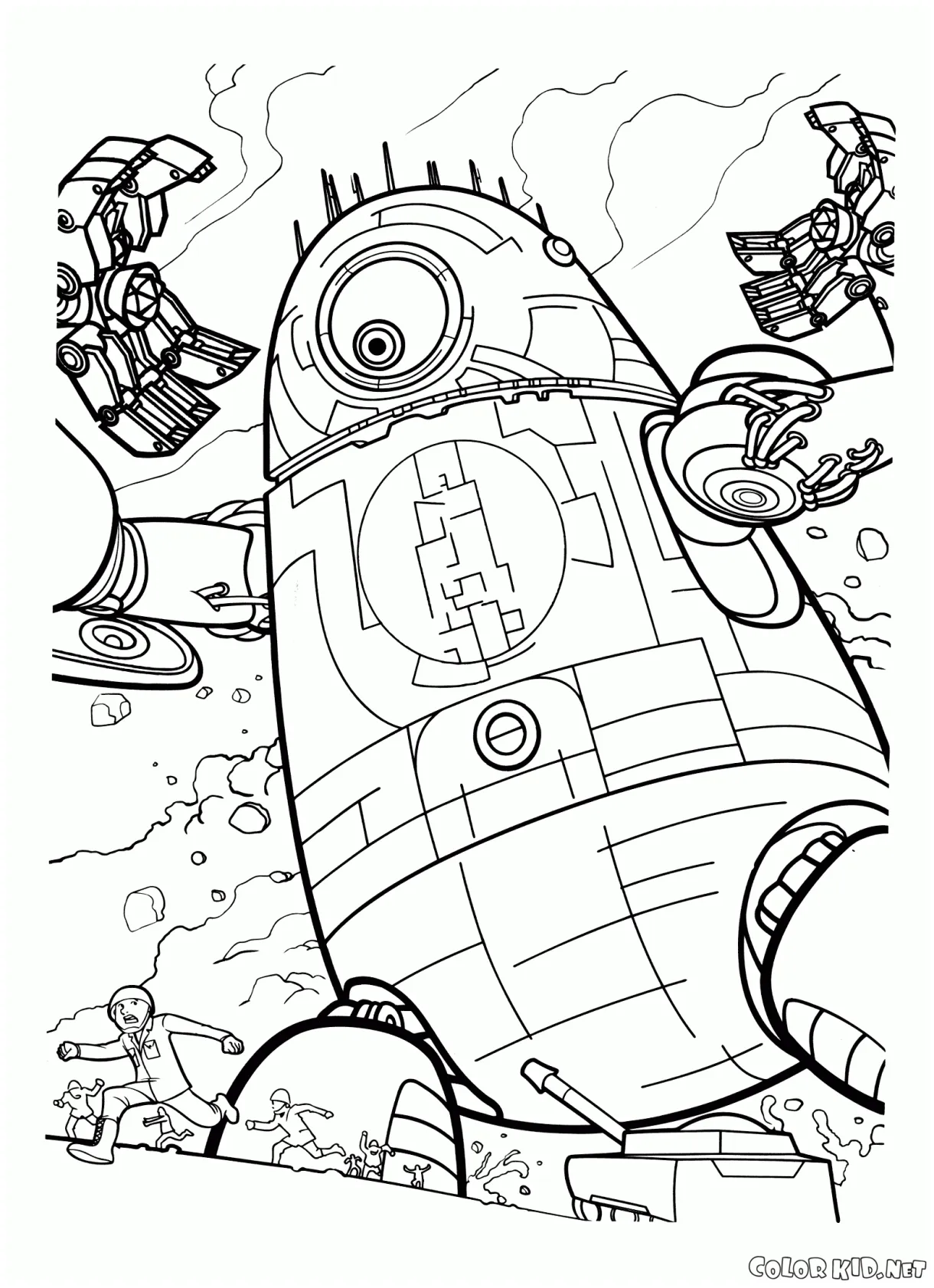 Coloring page - Huge robot
