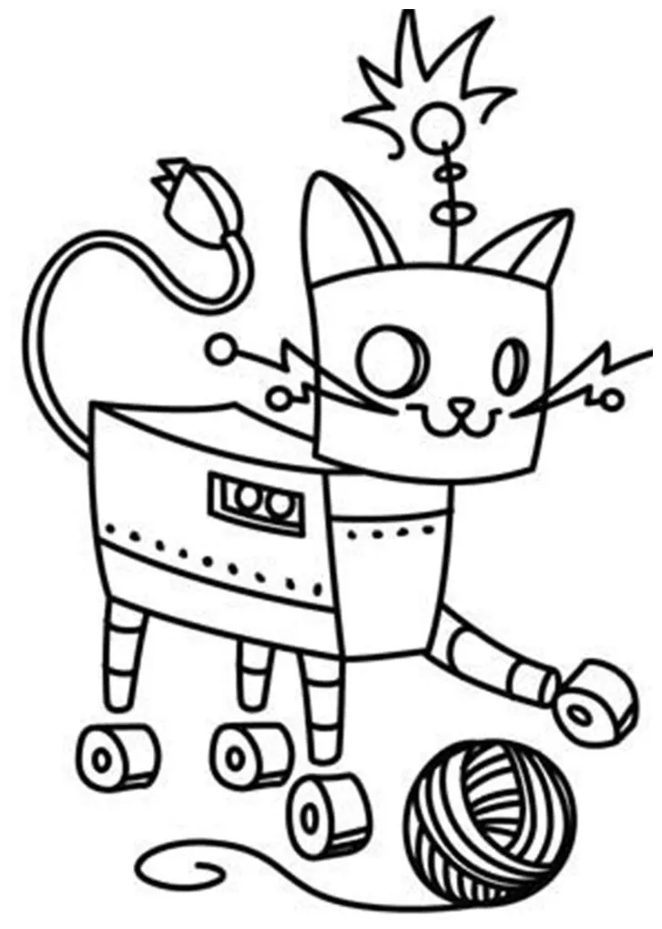 Free & Easy To Print Robot Coloring Pages - Tulamama
