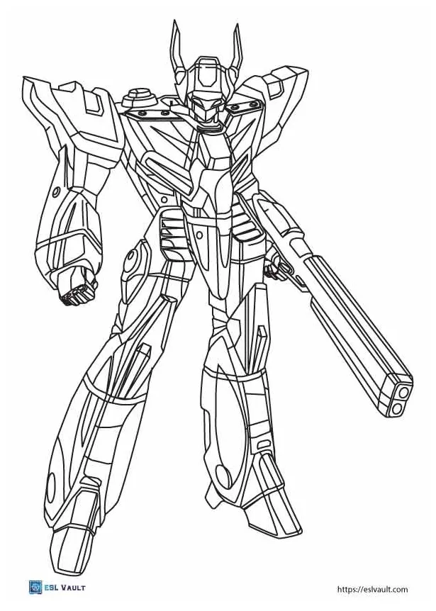 17 free robot coloring pages pdf esl vault printable coloring page