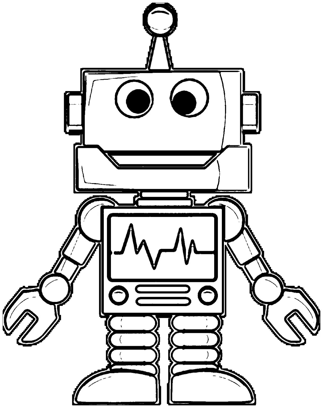 Coloring pages robot coloring home