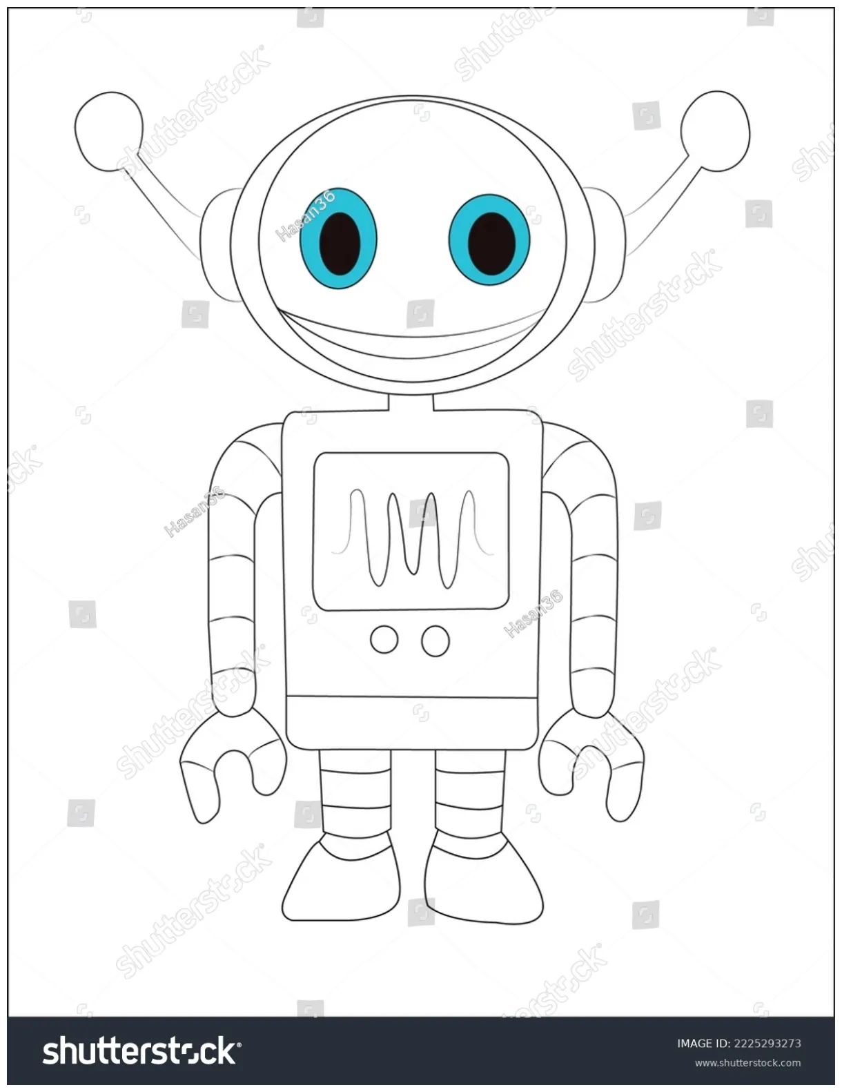 Coloring book page stock vector