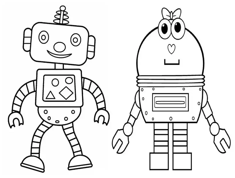 Coloring page robot & coloring book. 6000+ coloring pages
