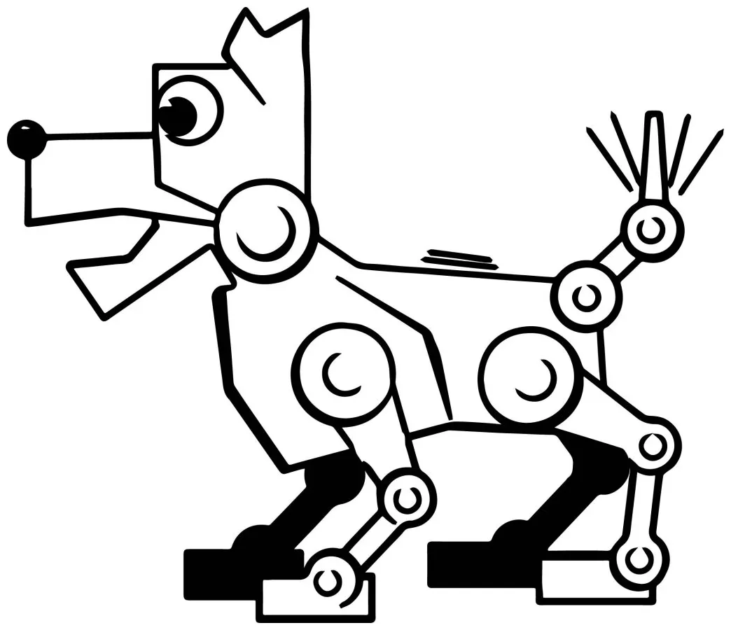 Robot Dog Coloring Page - Wecoloringpage.com