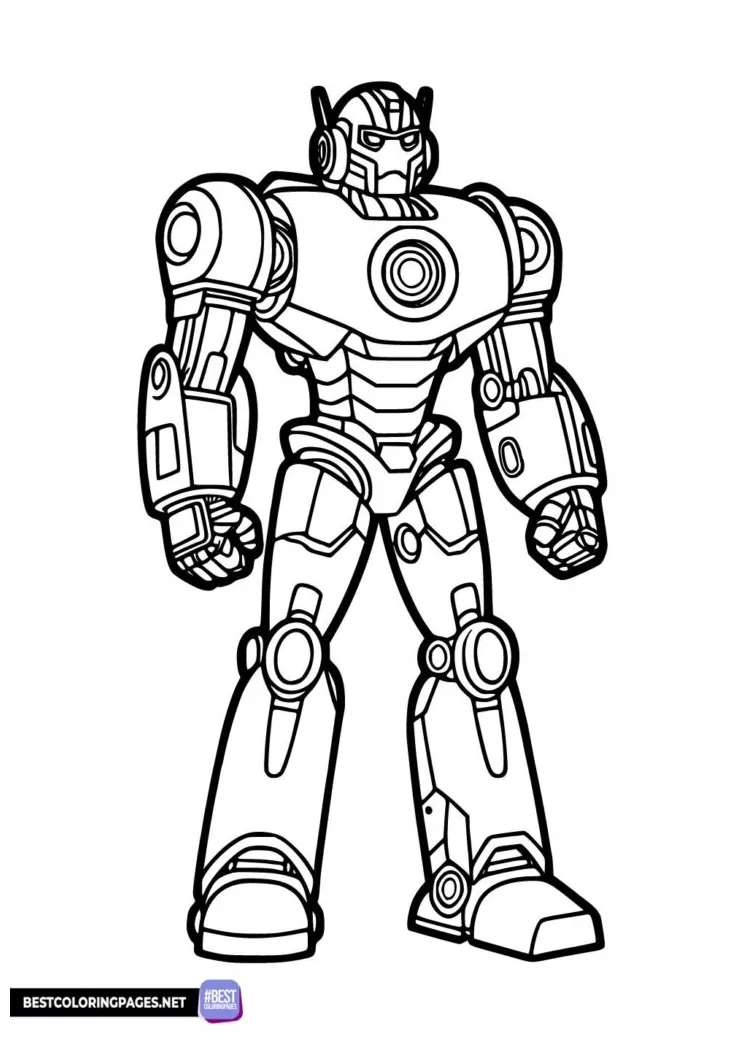 Robot dog coloring page - Free printable coloring pages